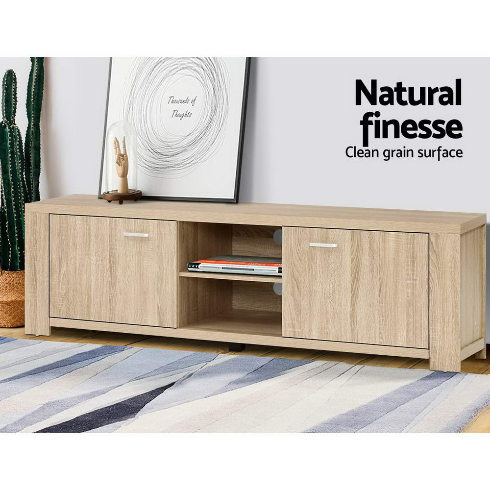 Artiss TV Cabinet Entertainment Unit 160cm Oak Maxi