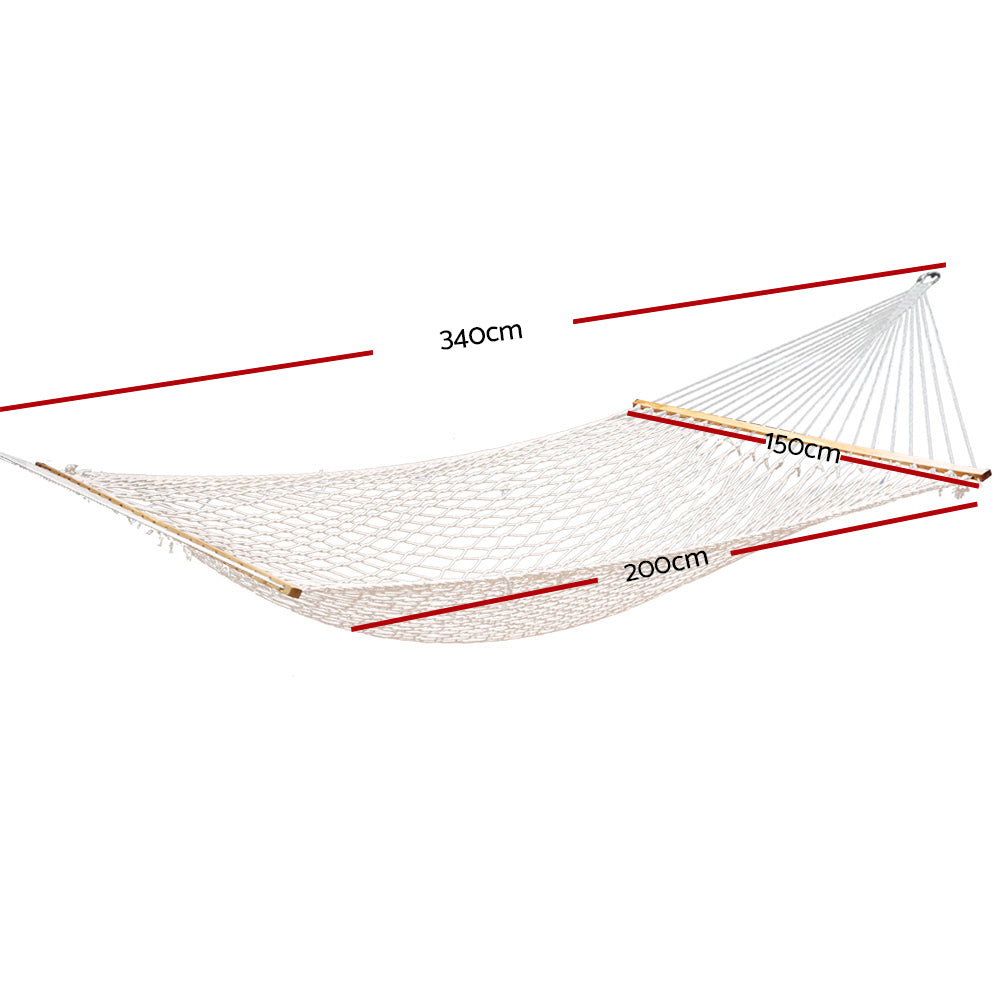 Gardeon Hammock Bed Outdoor Chair Camping Hanging Hammocks Mesh 2 Person