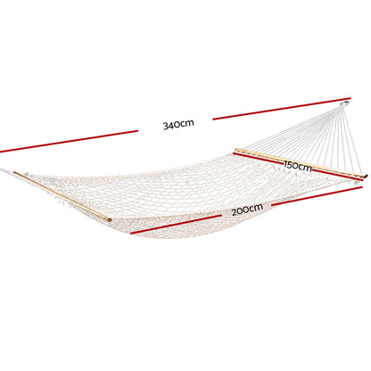 Gardeon Hammock Bed Outdoor Chair Camping Hanging Hammocks Mesh 2 Person