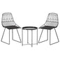 Gardeon 3PC Outdoor Bistro Set Patio Furniture Lounge Chairs Table Garden