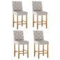 Artiss 4x Bar Stools Linen Upholstered Chairs