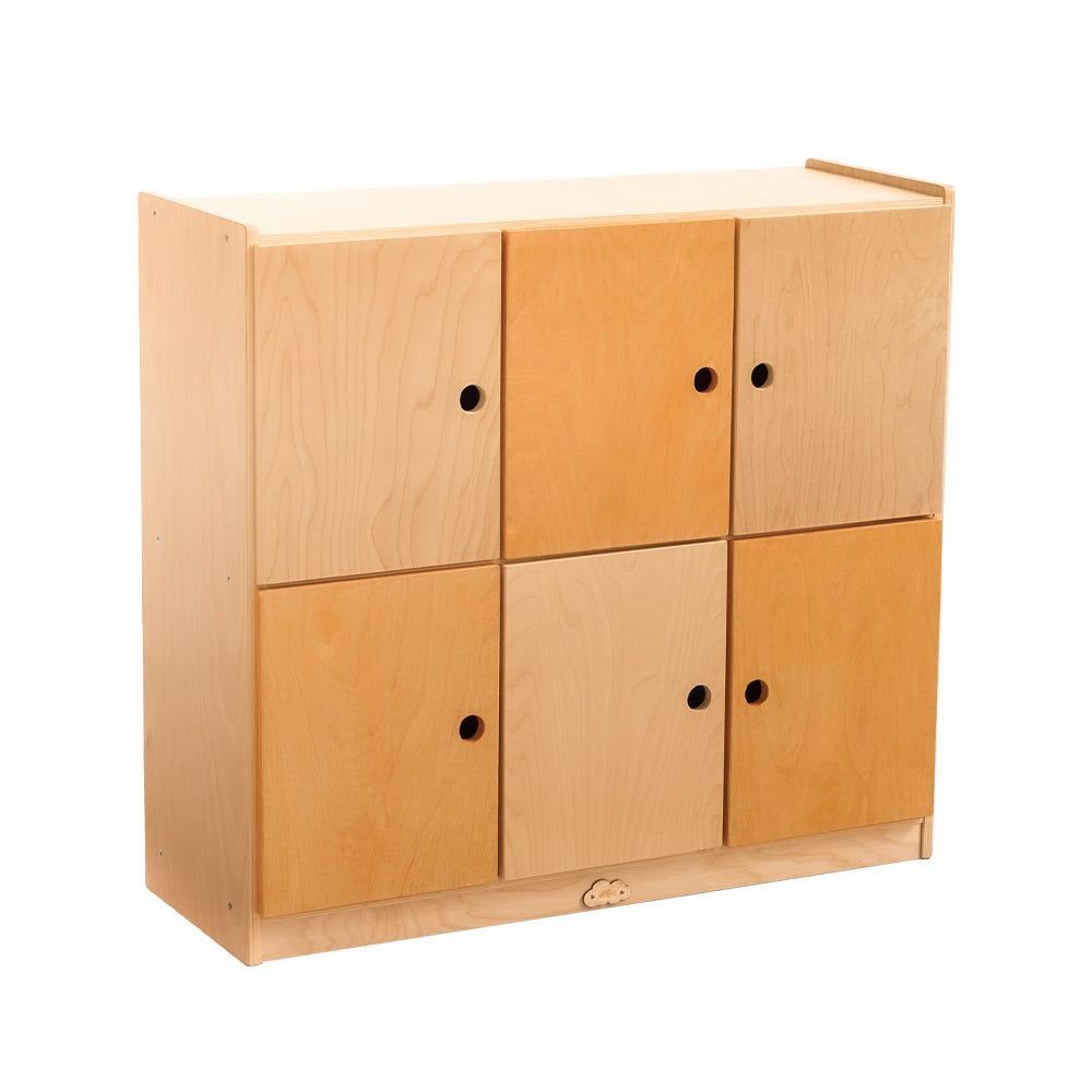 Jooyes School Bag Locker Storage Cabinet - 6 Doors