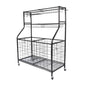 Social Hike Storage Organiser Trolley on Wheels - Garage Sports Equipment Basket