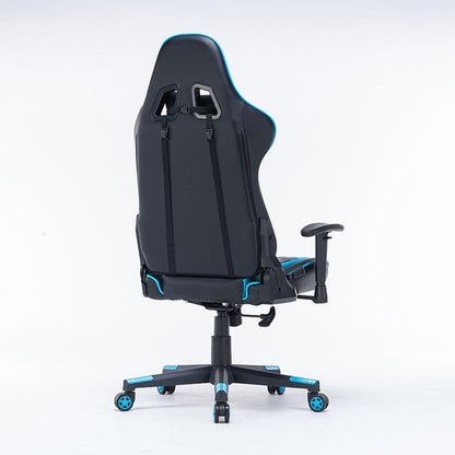 Gaming Chair Ergonomic Racing chair 165° Reclining Gaming Seat 3D Armrest Footrest Green Black