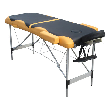 YES4HOMES 2 Fold Portable Aluminium Massage Table Massage Bed Beauty Therapy