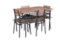 YES4HOMES 5 Piece Kitchen Dining Room Table and Chairs Furniture With Cushion Mat