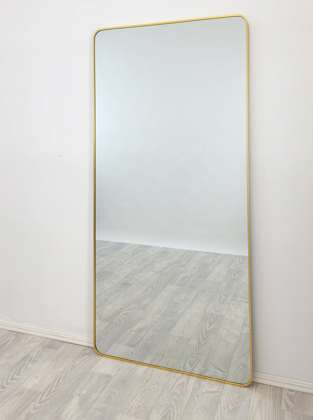 Gold Metal Rectangle Mirror - X-Large 100cm x 200cm