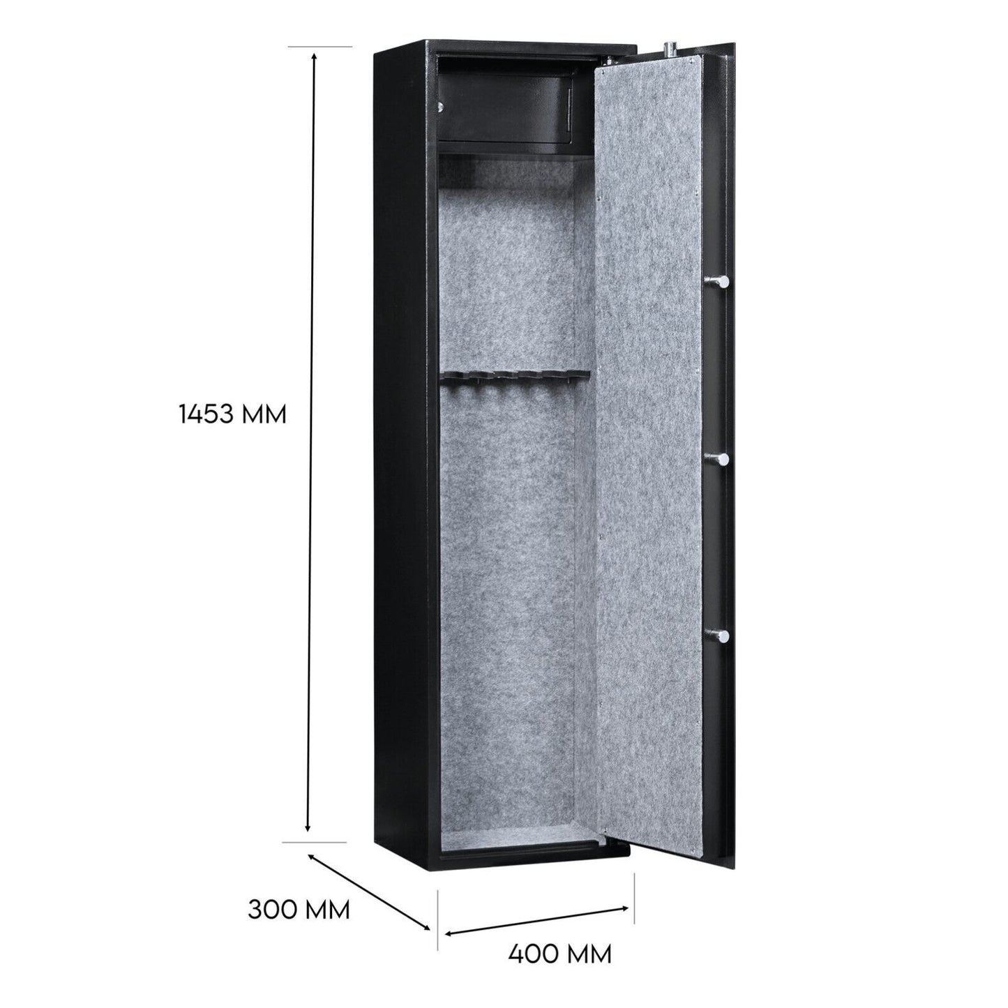 8 Gun Safe Firearm Rifle Storage Lock box Steel Cabinet Heavy Duty Locker CAT A+B