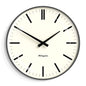 Newgate Radio City Wall Clock Bold Black Marker Dial - Matte Blizzard Grey