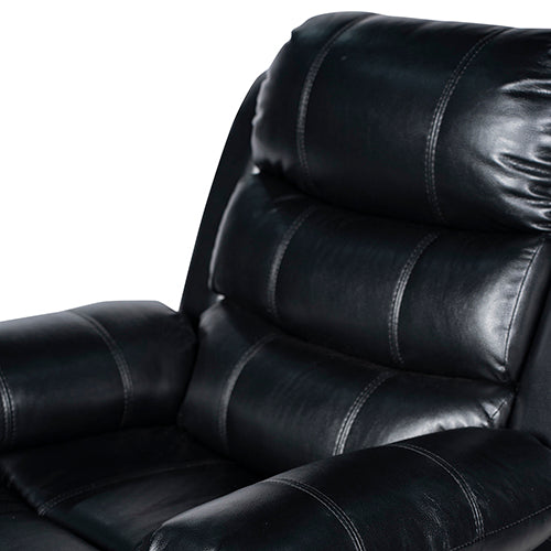 Chelsea 3R+1R+1R Seater Finest Leatherette Recliner Feature Console LED Light Ultra Cushioned